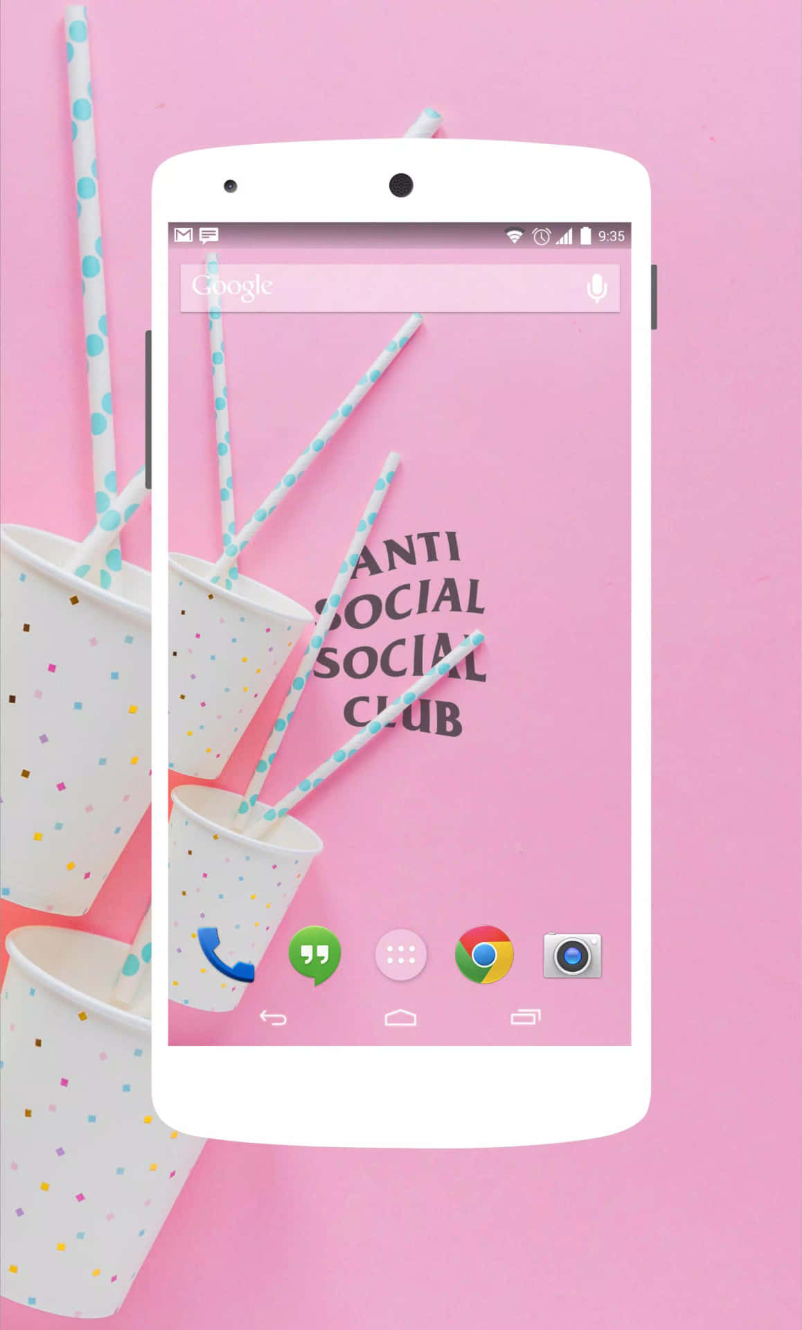 Pastel Pink Anti Social Club Iphone Wallpaper