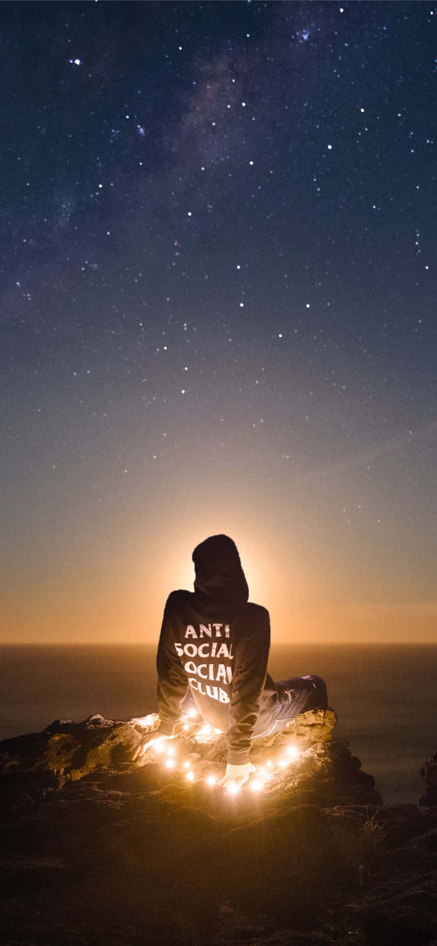 Stargazing Anti Social Club Iphone Wallpaper
