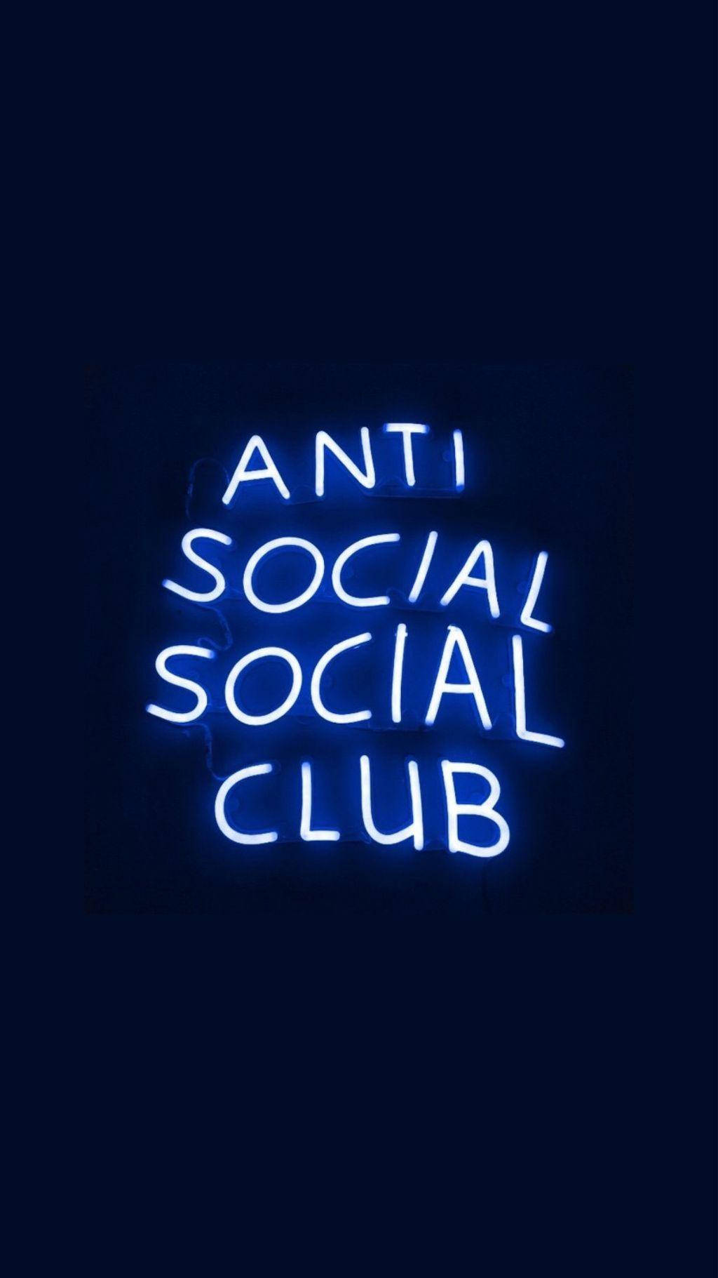 Mysterious Glow with Anti Social Social Club theme Wallpaper