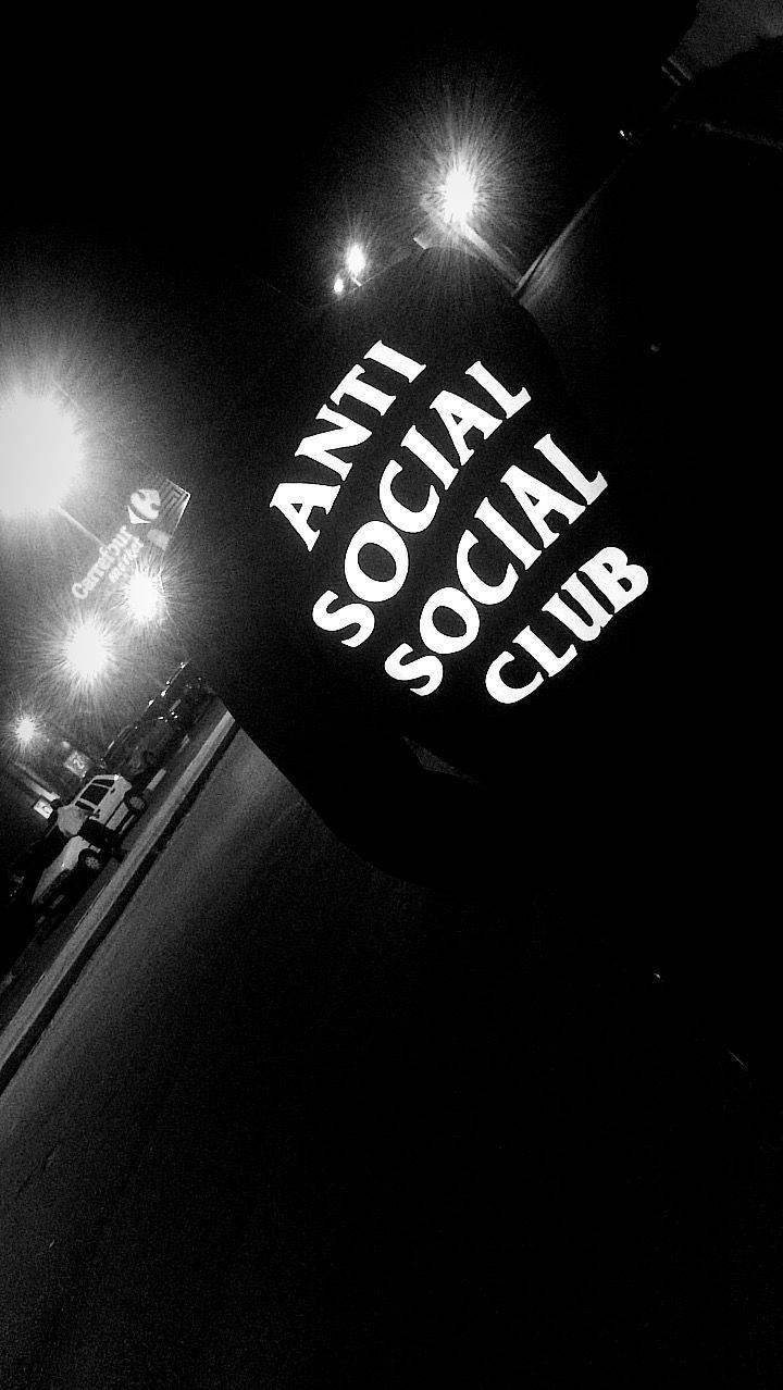 Anti Social Social Club Hoodie BW Wallpaper