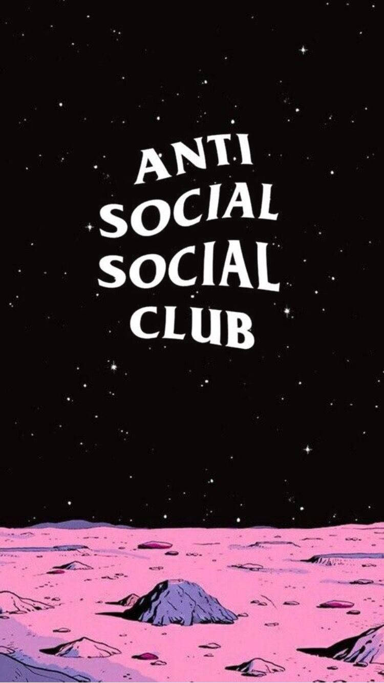 Anti Social Social Club Pink Outerspace