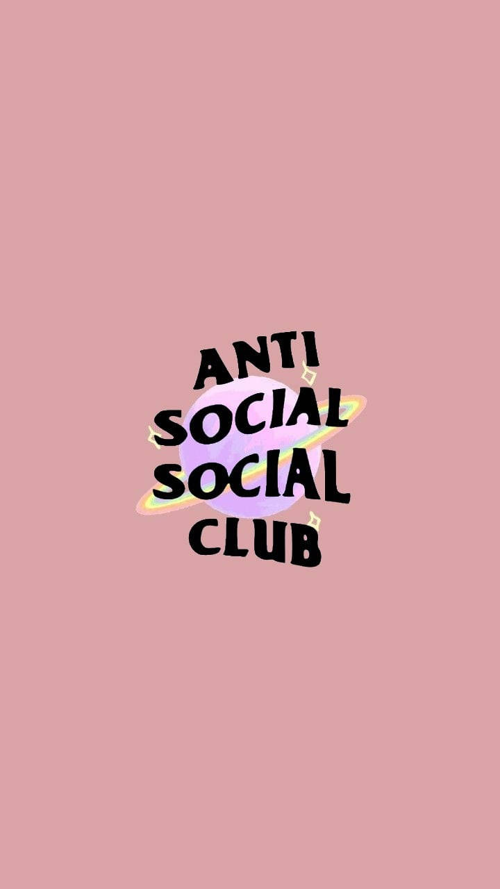 Anti Social Social Club Pink Planet Wallpaper
