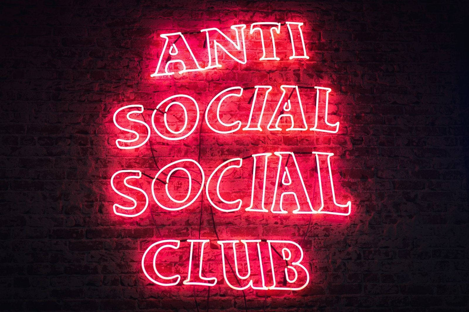 Anti Social Social Club Red Led