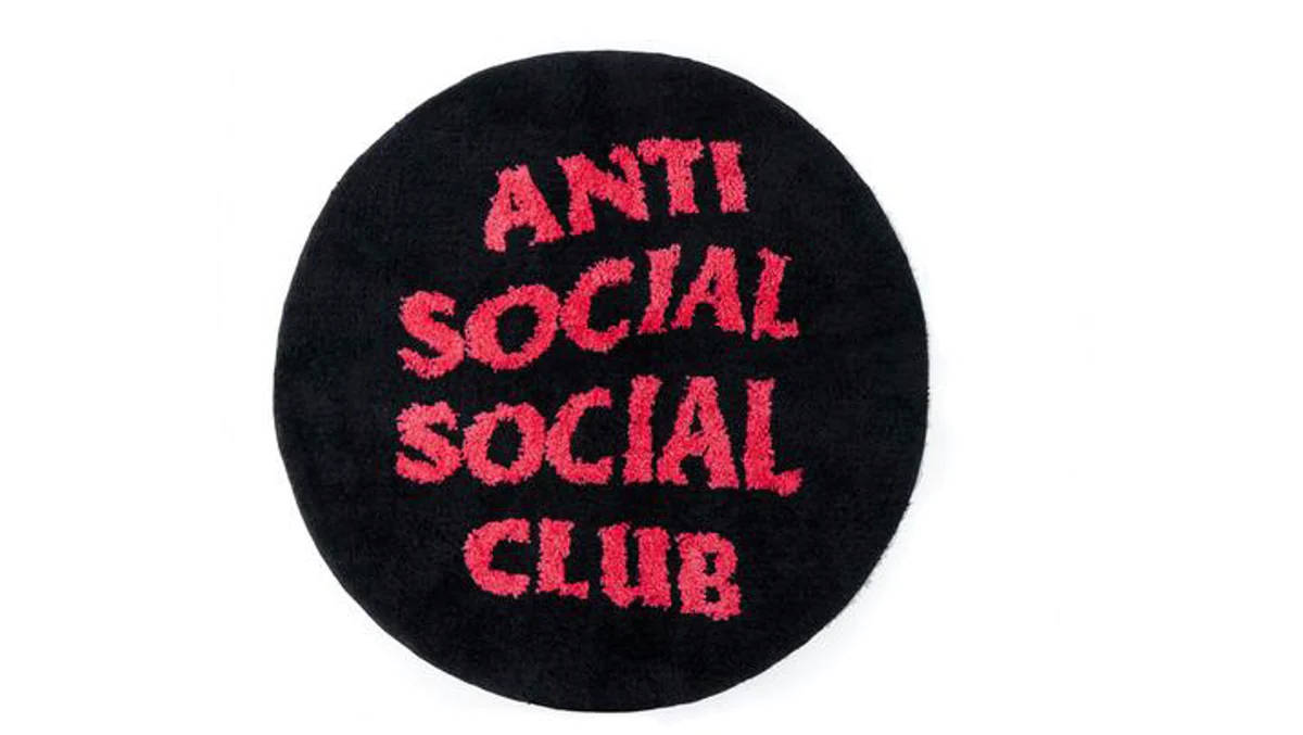 Anti Social Social Club Round Rug Wallpaper