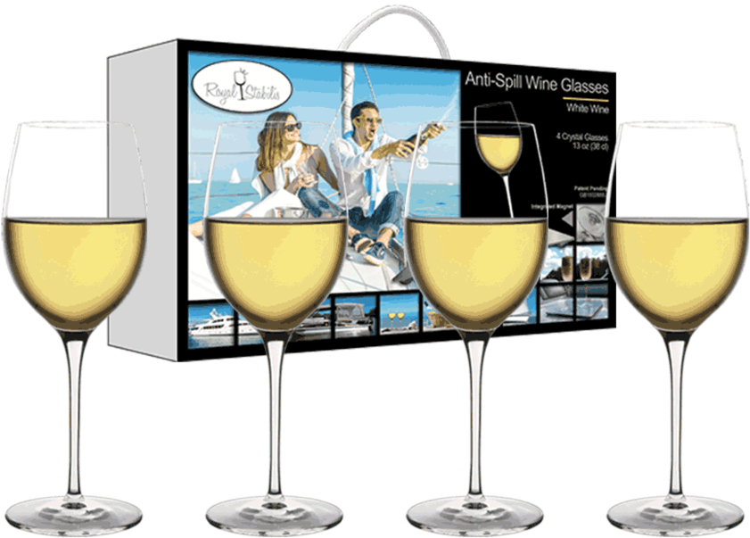 Anti Spill Wine Glasses Advertisement PNG