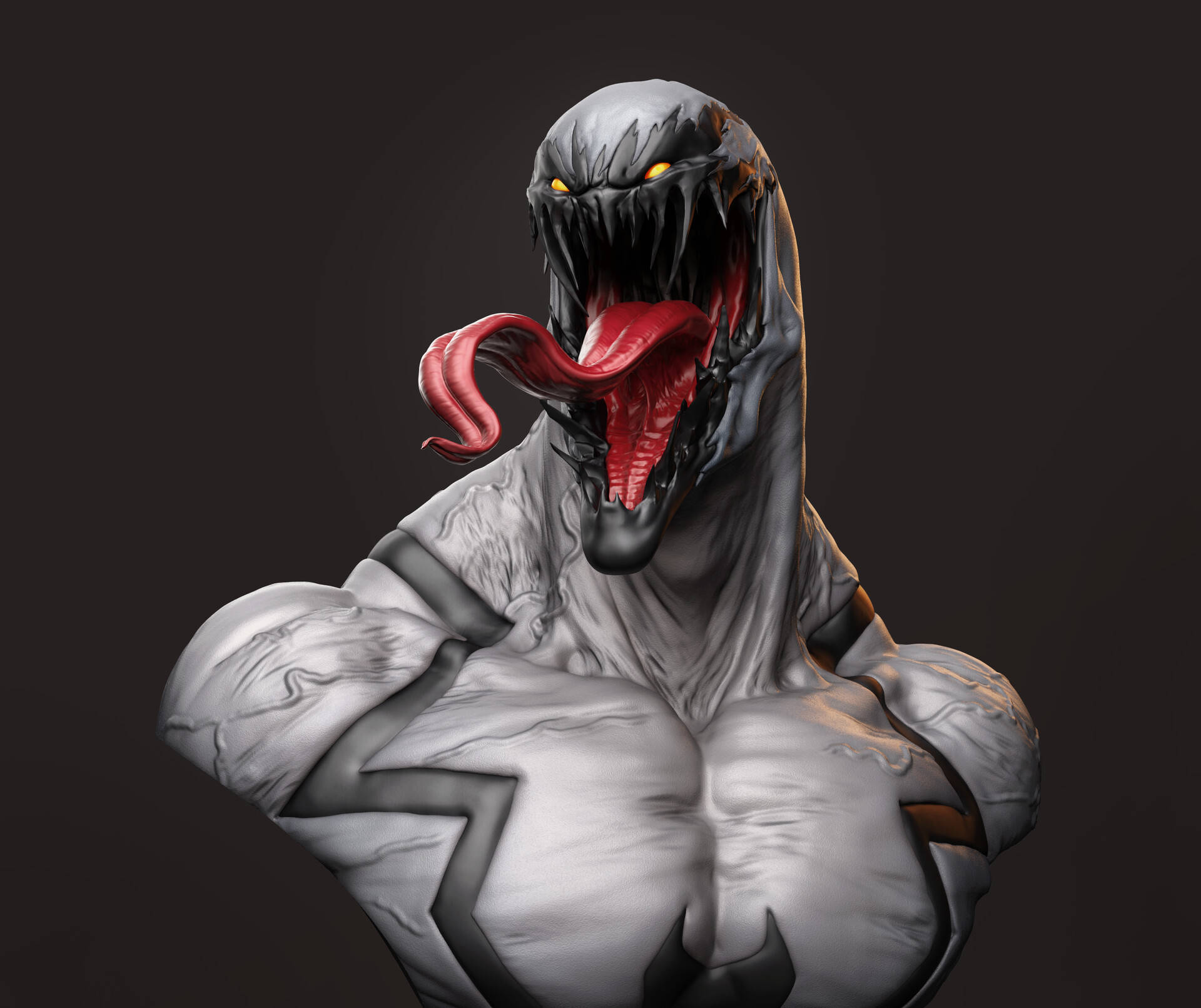 Anti Venom 3D Art Wallpaper
