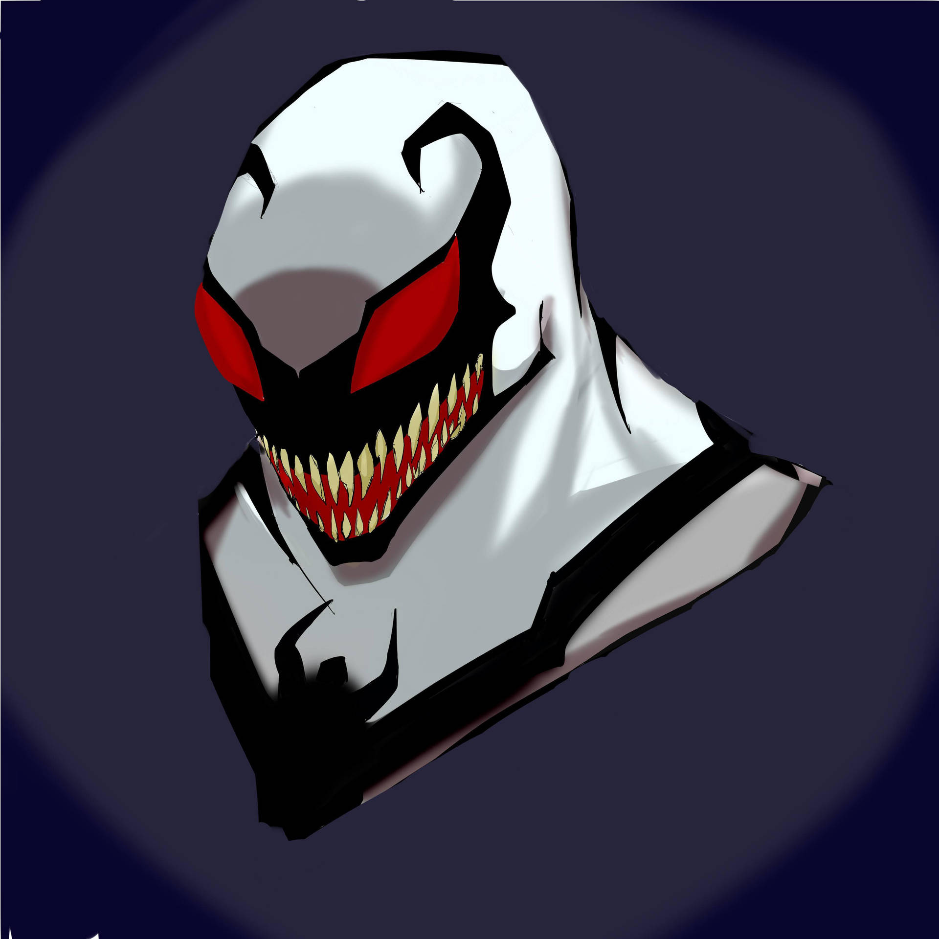 Anti Venom Digital Art Head Wallpaper