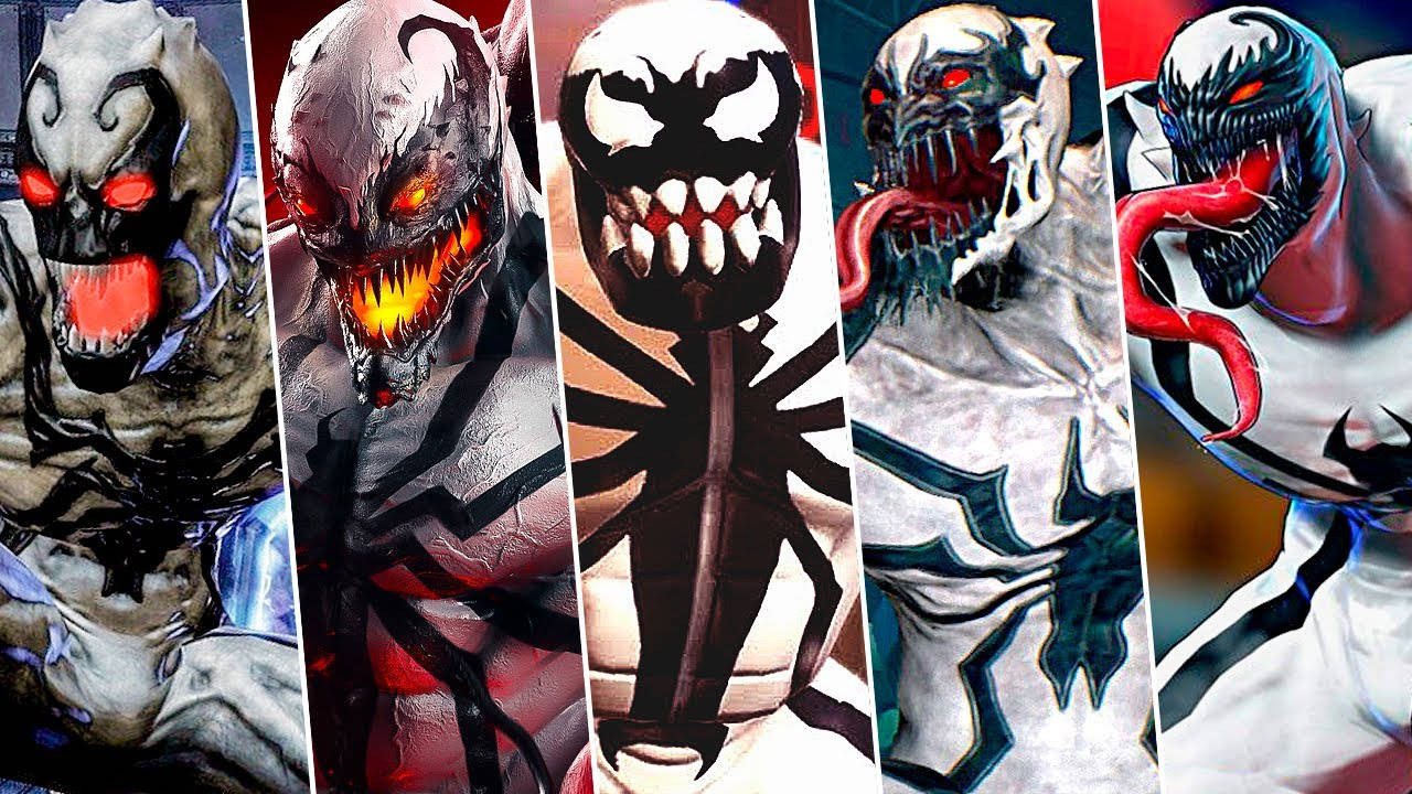 Anti Venom Evolution of Characters Wallpaper
