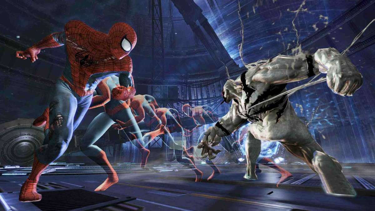 Anti Venom Spiderman Epic Scene Wallpaper