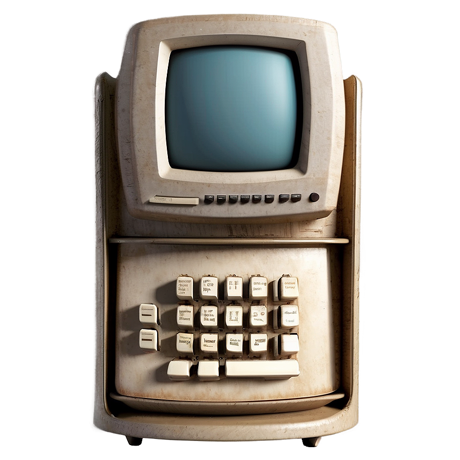 Antique 90s Computer Model Png Ypm PNG
