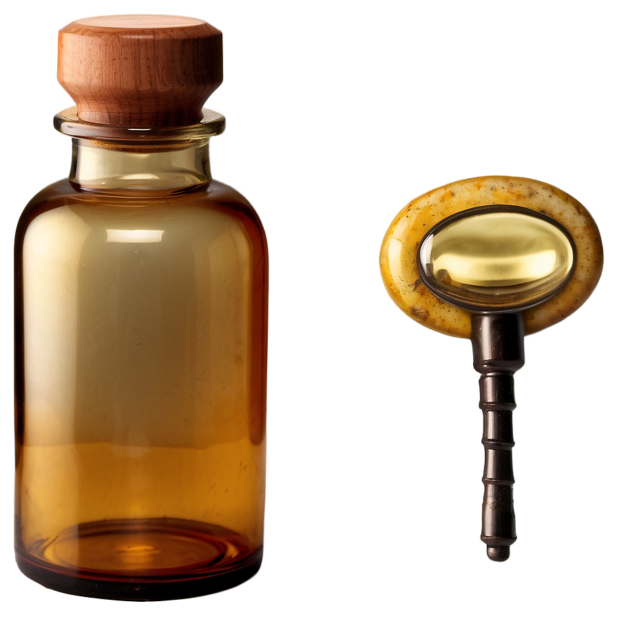 Download Antique Amber Bottle Png Fnn | Wallpapers.com