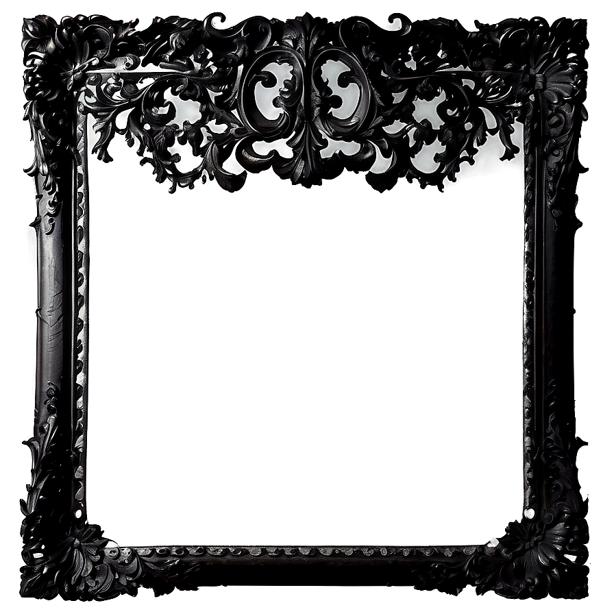 Antique Black Frame Png 05252024 PNG
