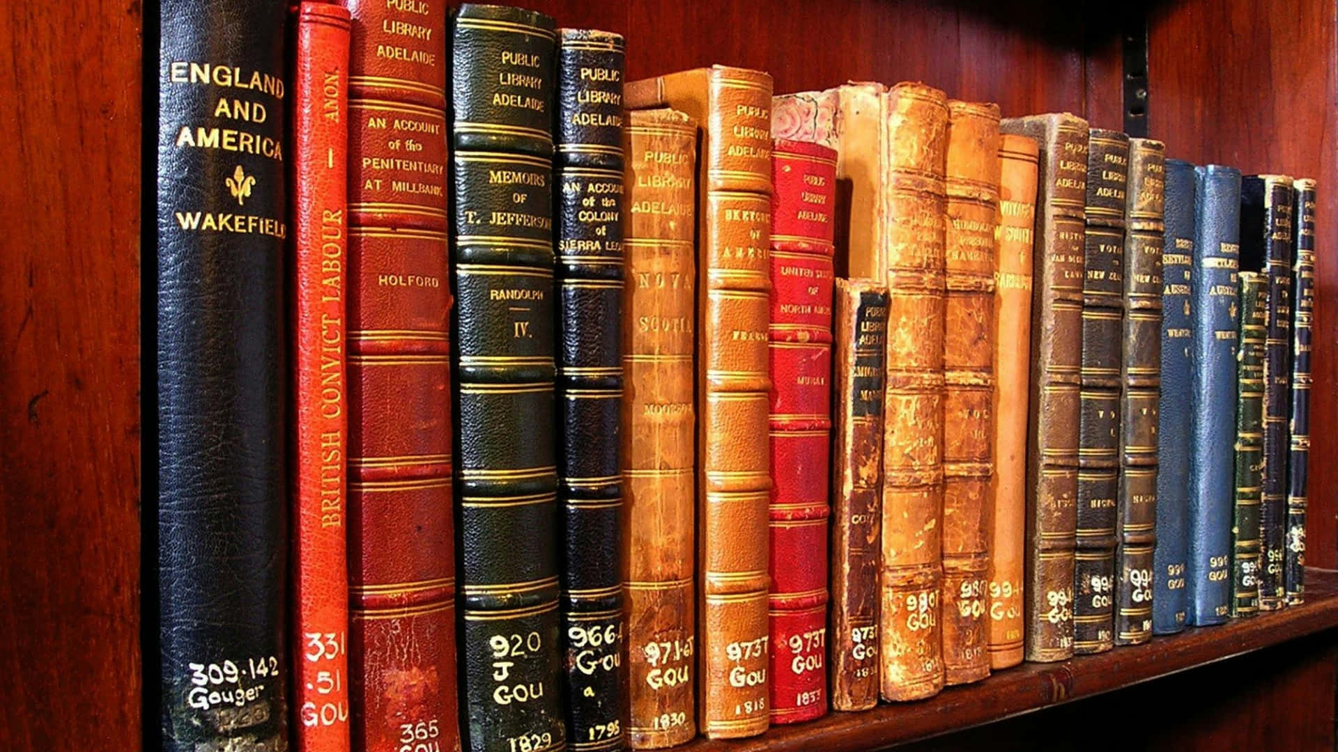 Antique_ Books_ Adelaide_ Library_ Shelf Wallpaper