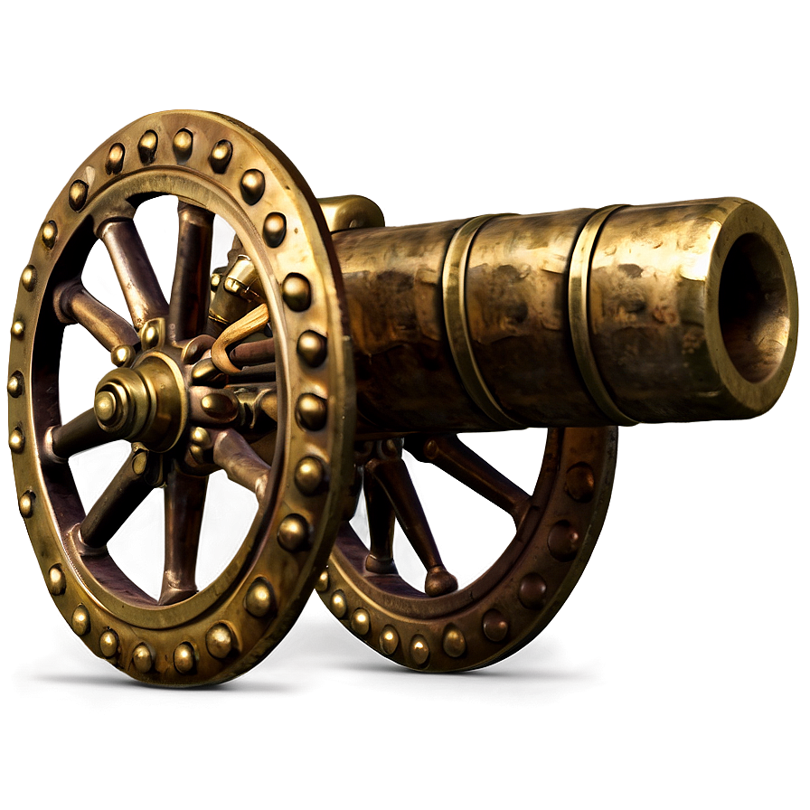 Download Antique Brass Cannon Png 05242024 | Wallpapers.com