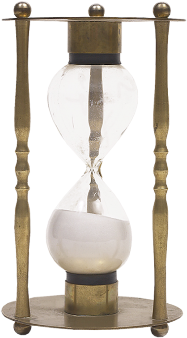 Antique Brass Hourglass PNG