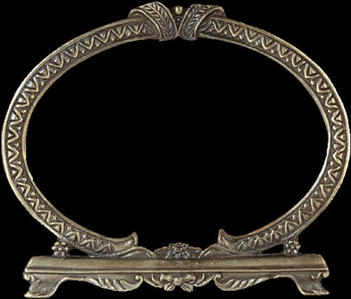 Antique Bronze Standing Frame PNG