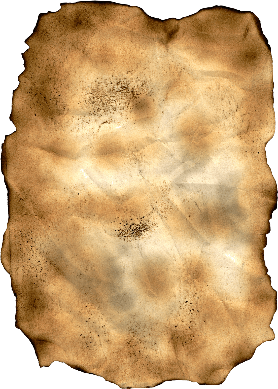 Antique Burnt Paper Texture PNG