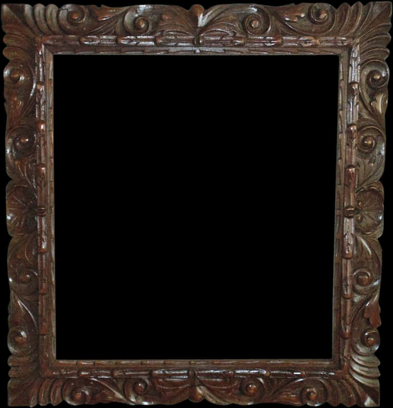 Download Antique Carved Wooden Frame | Wallpapers.com