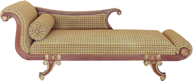 Antique Chaise Lounge Furniture PNG
