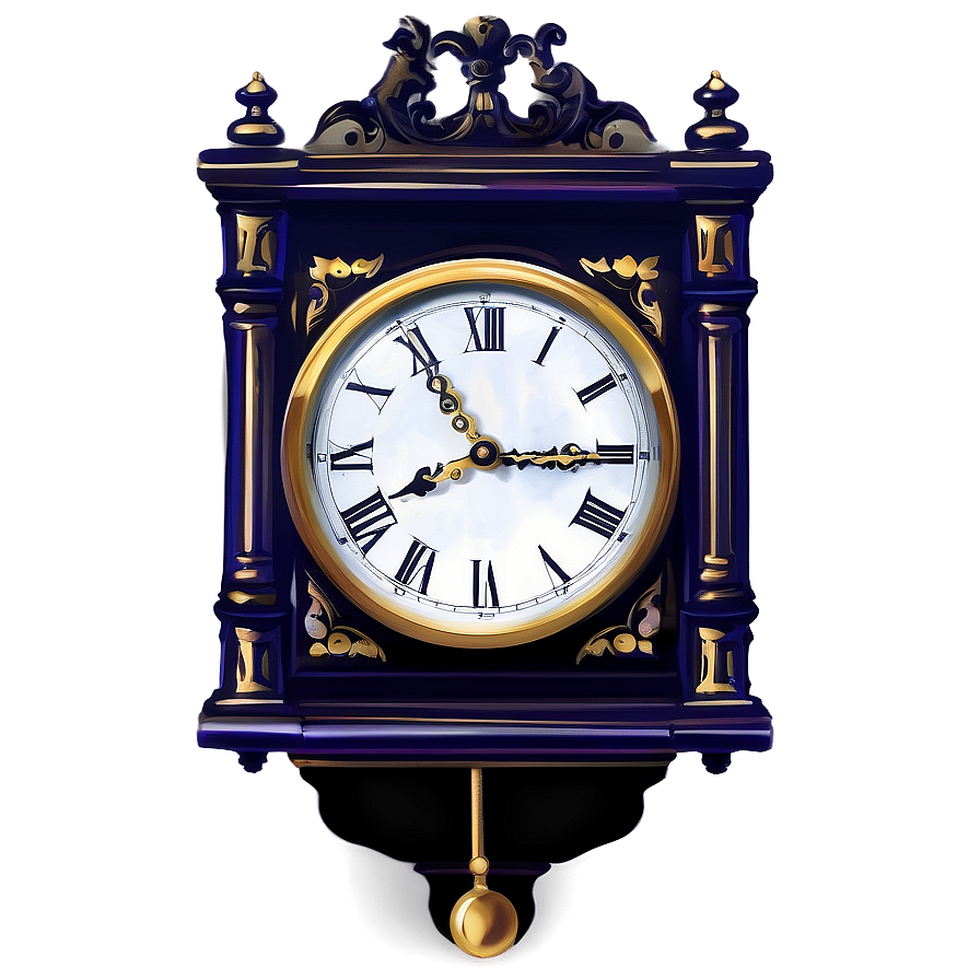 Antique Clock Clipart Png 06262024 PNG