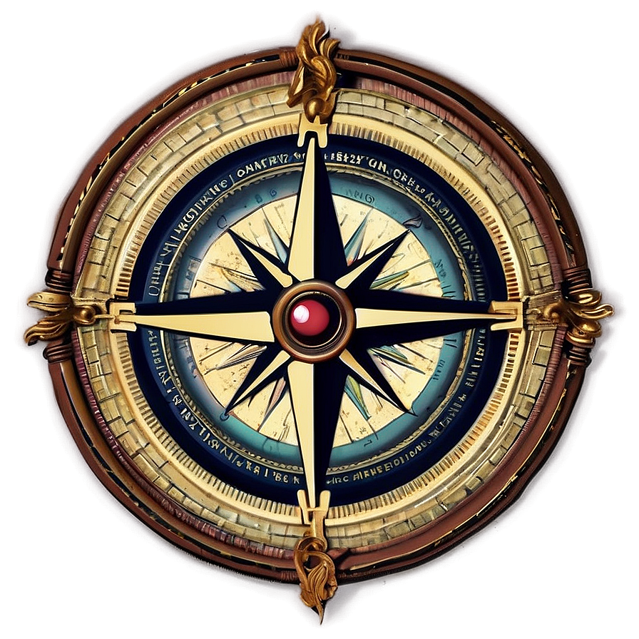 Download Antique Compass Rose Artwork Png Acc 