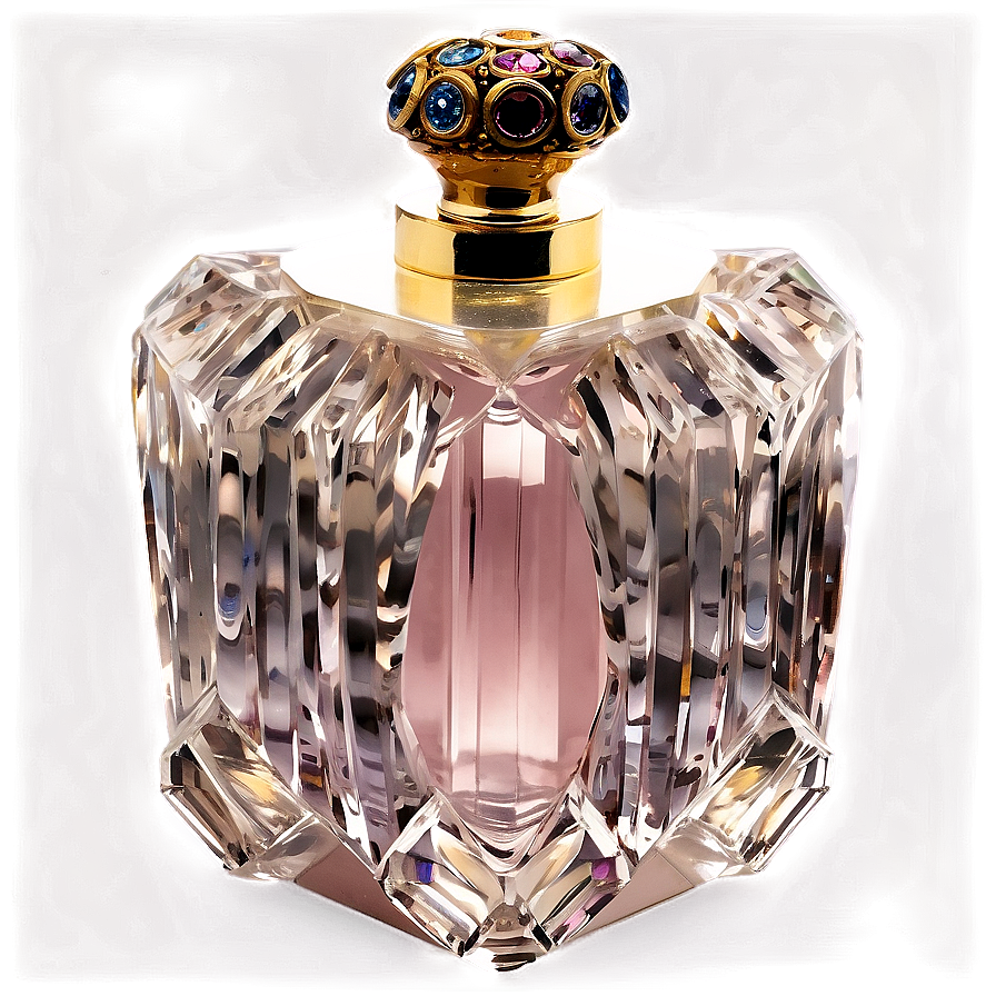 Antique Crystal Perfume Bottle Png 06212024 PNG