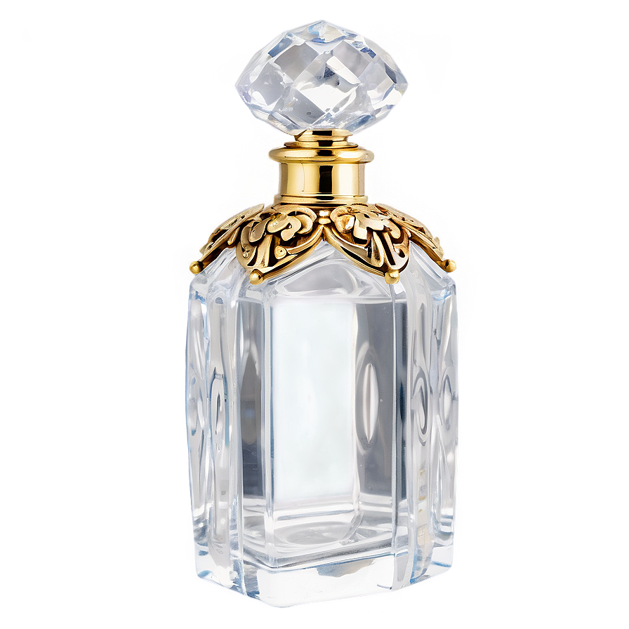 Antique Crystal Perfume Bottle Png 06212024 PNG