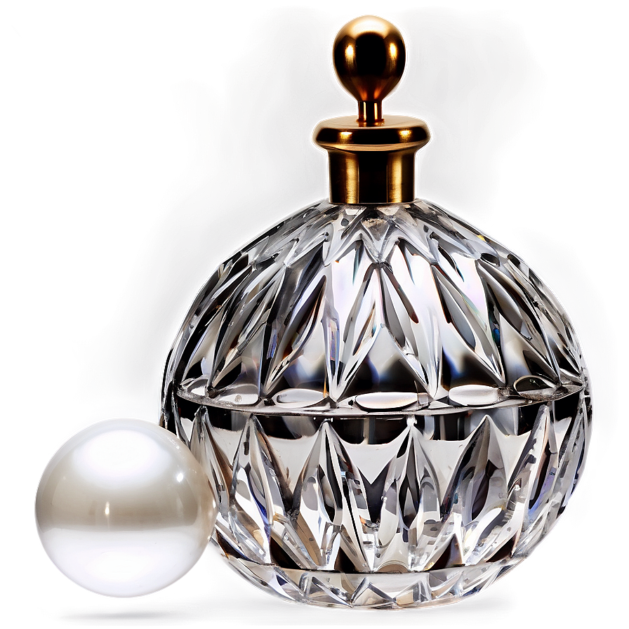 Antique Crystal Perfume Bottle Png 06212024 PNG