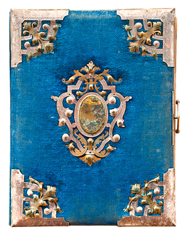 Antique Embellished Book Cover PNG