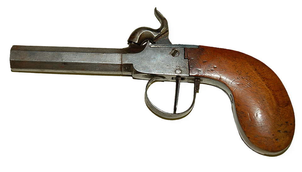 Antique Flintlock Pistol PNG