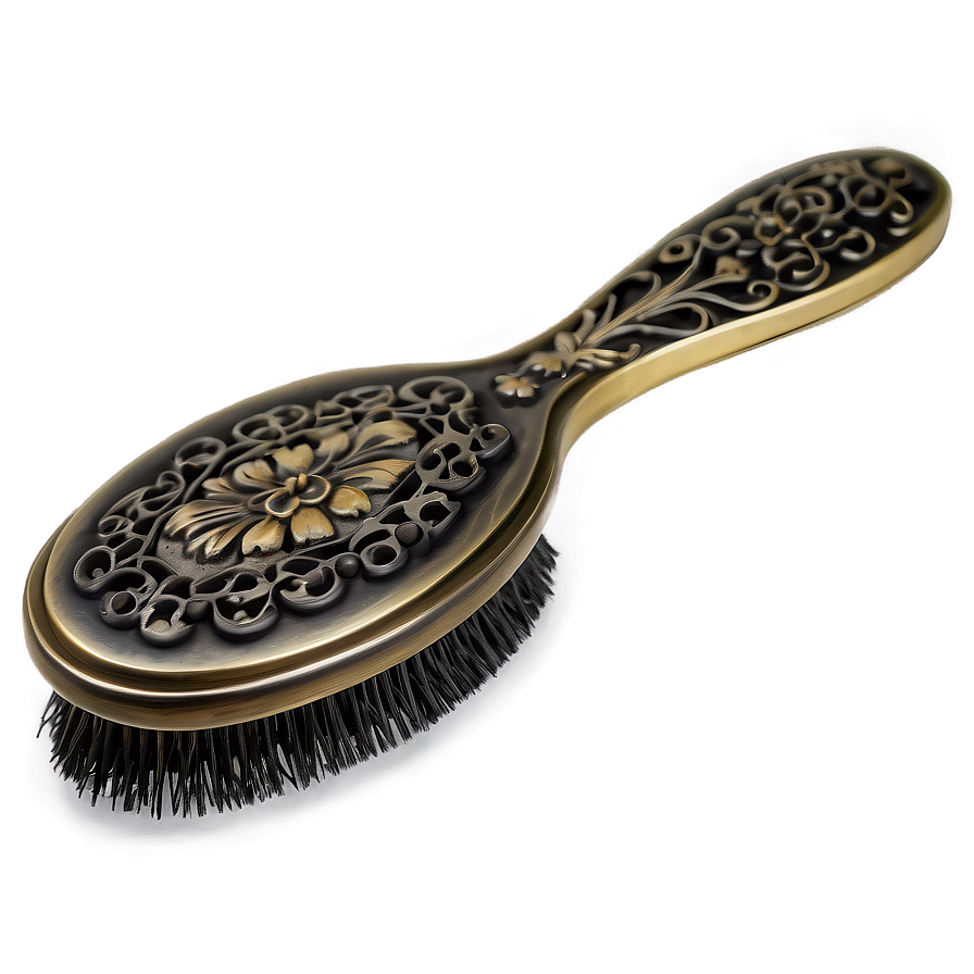 Antique Hairbrush Png 06122024 PNG