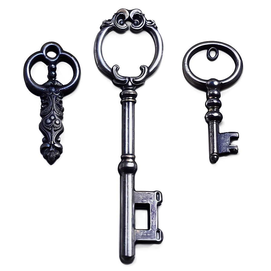 Antique Keys Png 05242024 PNG