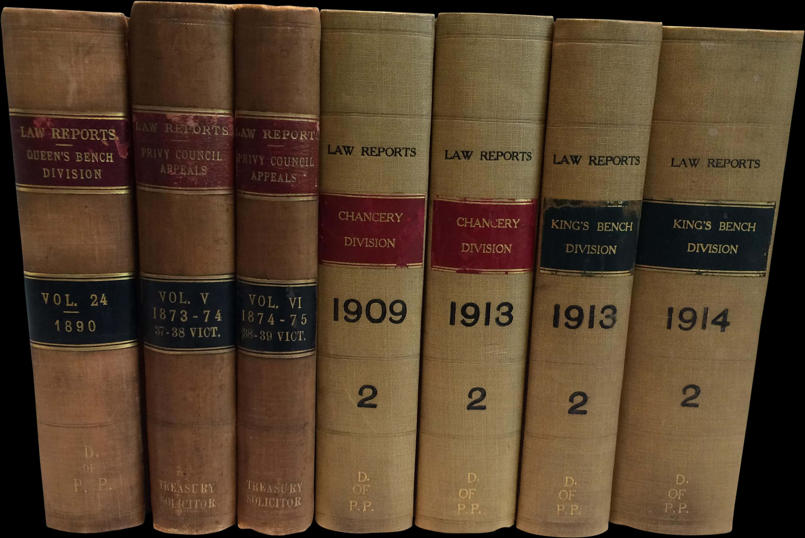 Antique Law Reports Books PNG