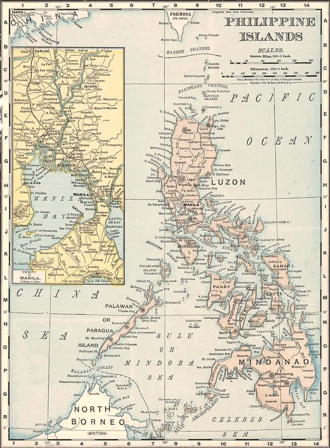 Antique_ Map_of_ Philippine_ Islands Wallpaper