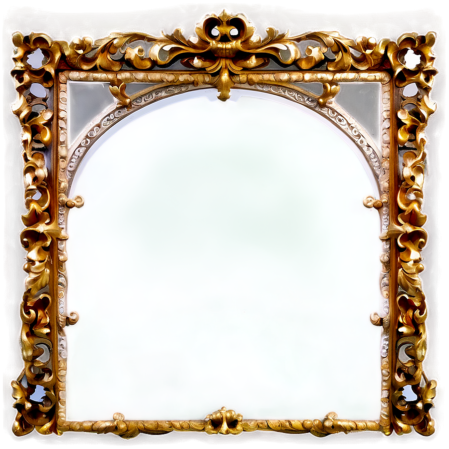 Antique Mirror Frame Png 18 PNG