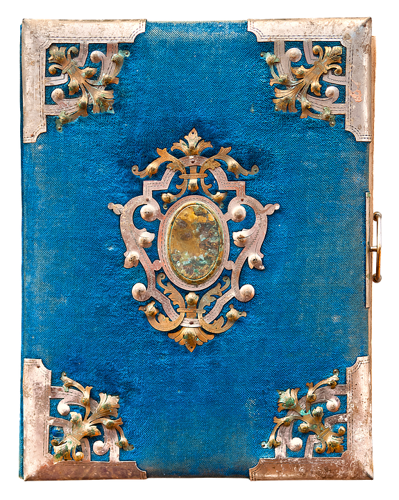 Antique Ornate Book Cover PNG