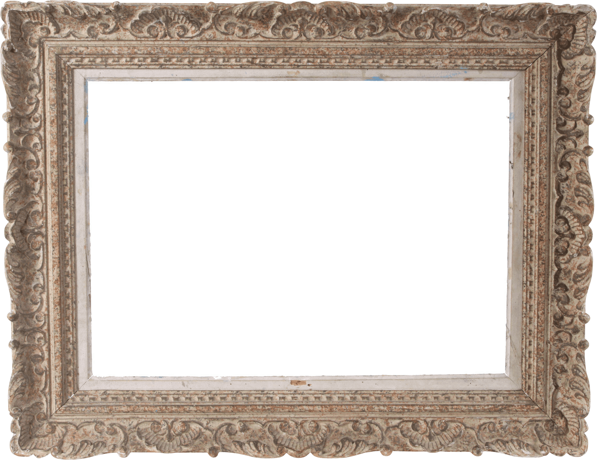 Antique Ornate Frame Vector Template PNG