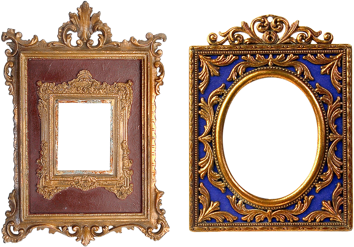 Antique Ornate Photo Frames PNG