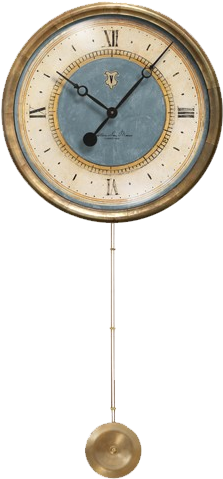 Antique Pendulum Wall Clock PNG
