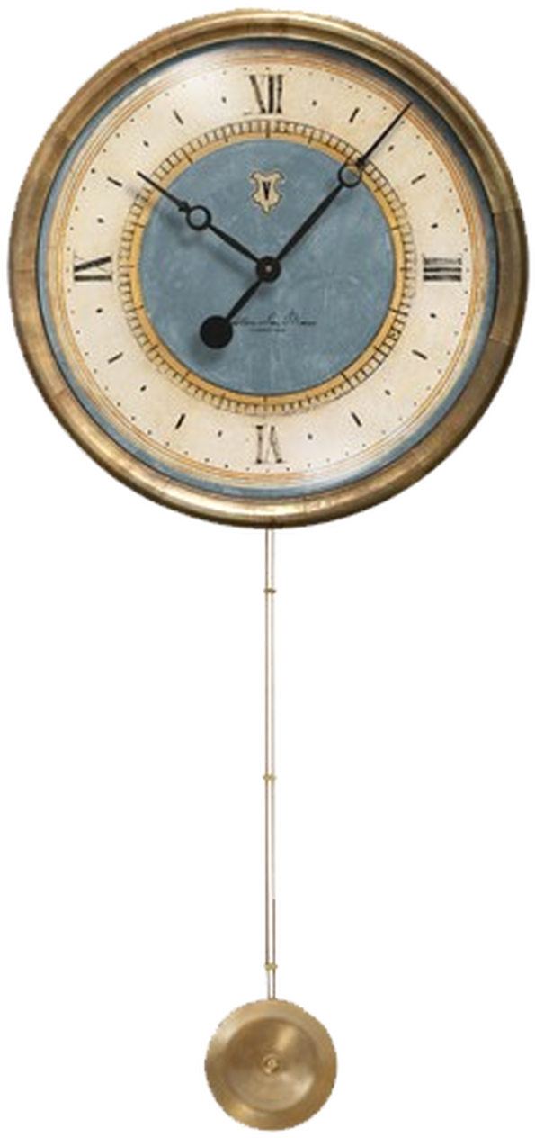 Antique Pendulum Wall Clock PNG