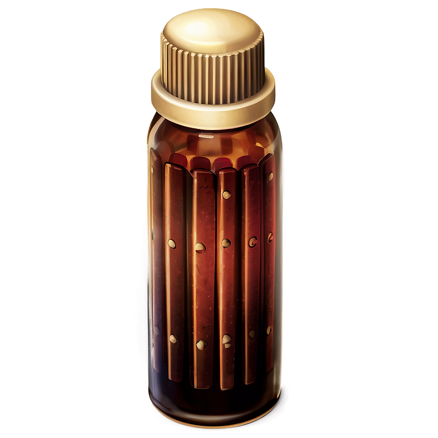 Antique Pill Bottle Png 4 PNG