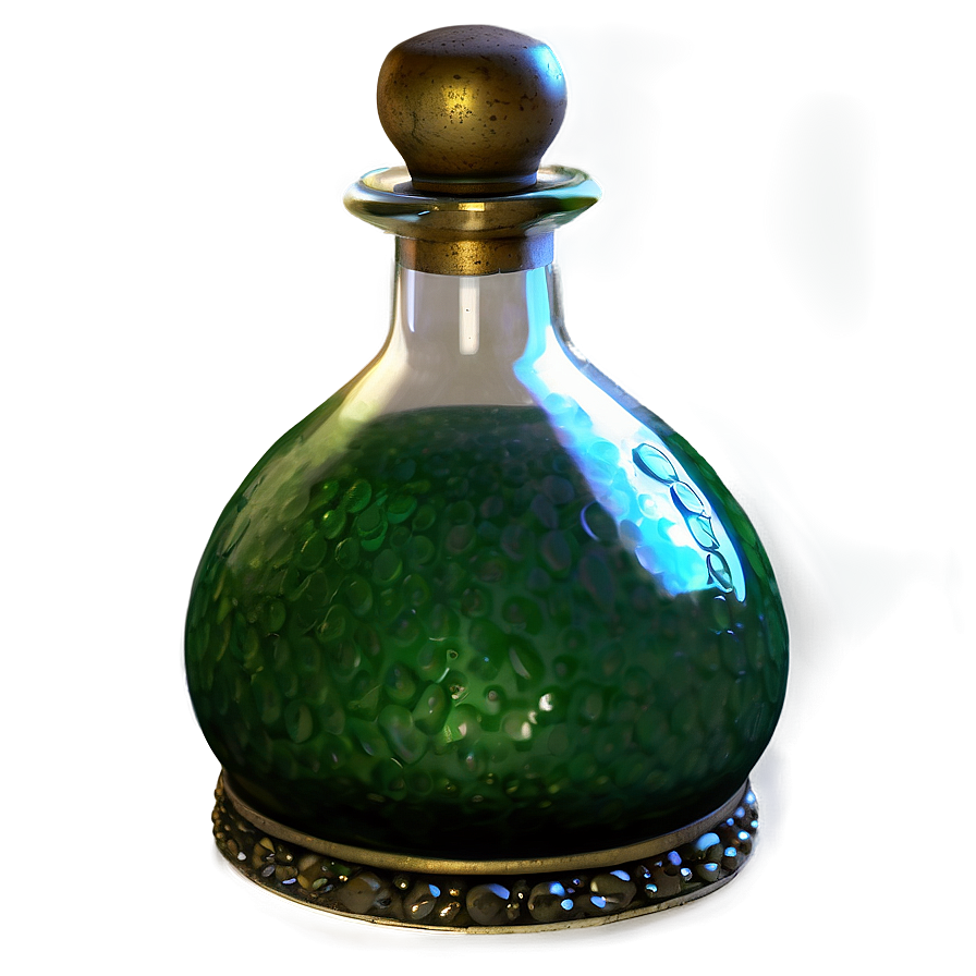 Antique Potion Bottle Png 06132024 PNG