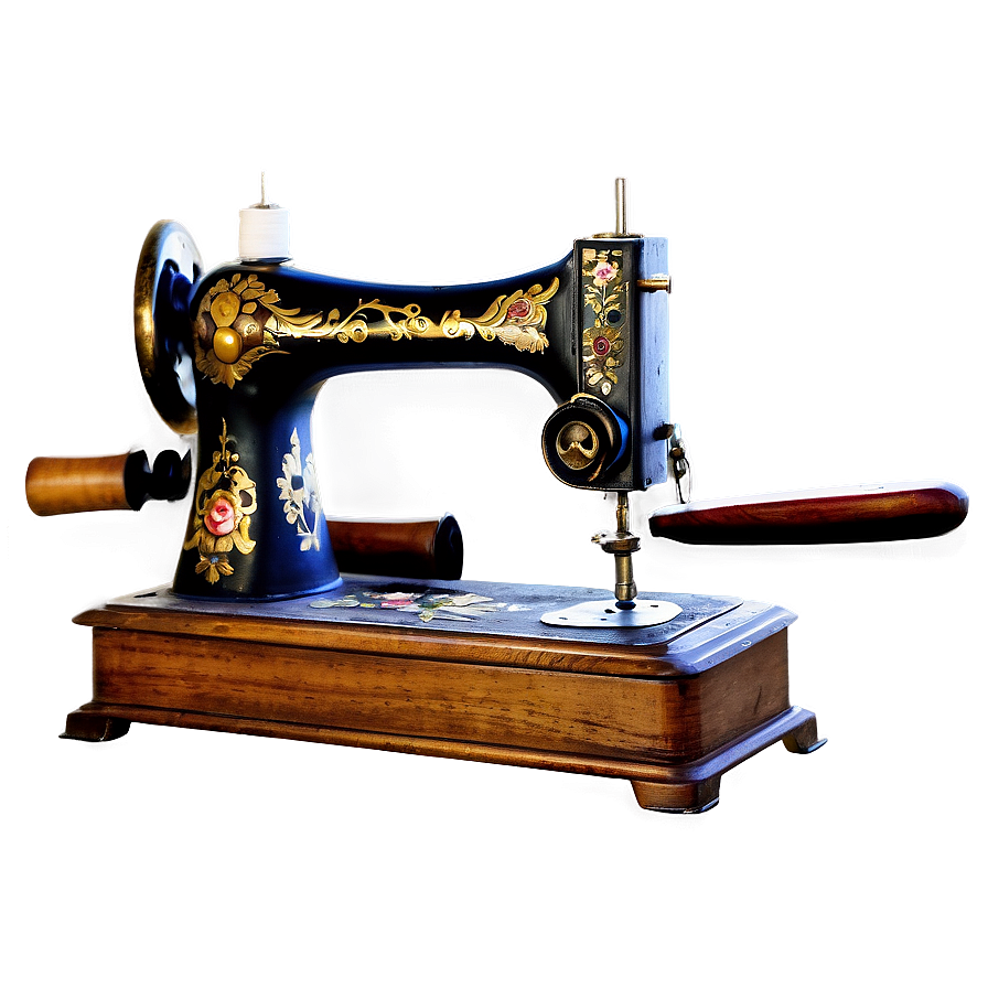 Antique Sewing Machine Png Lhg87 PNG