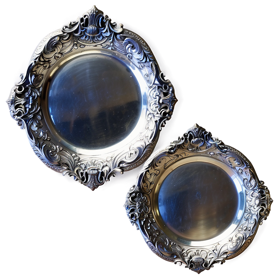 Antique Silver Serving Dishes Png 83 PNG