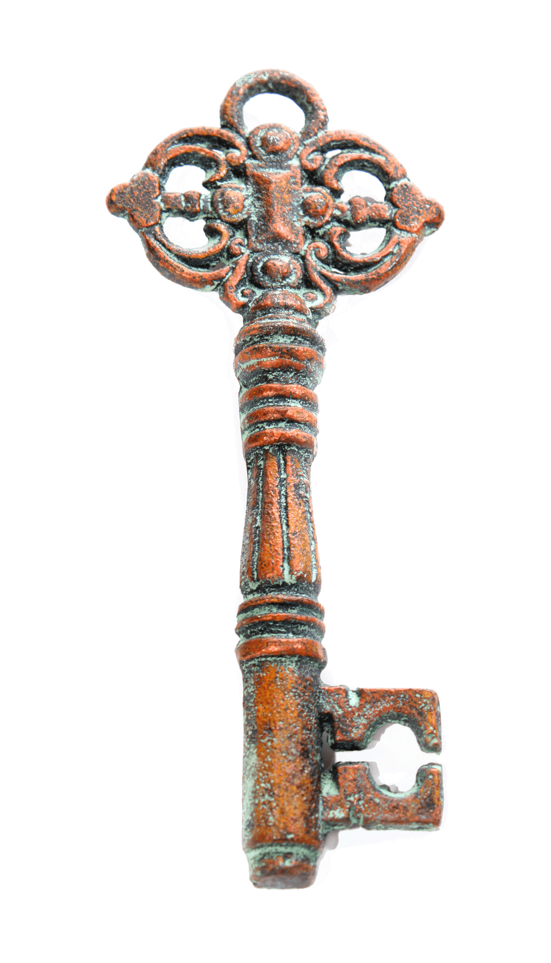 Antique Skeleton Key Ornate Design PNG