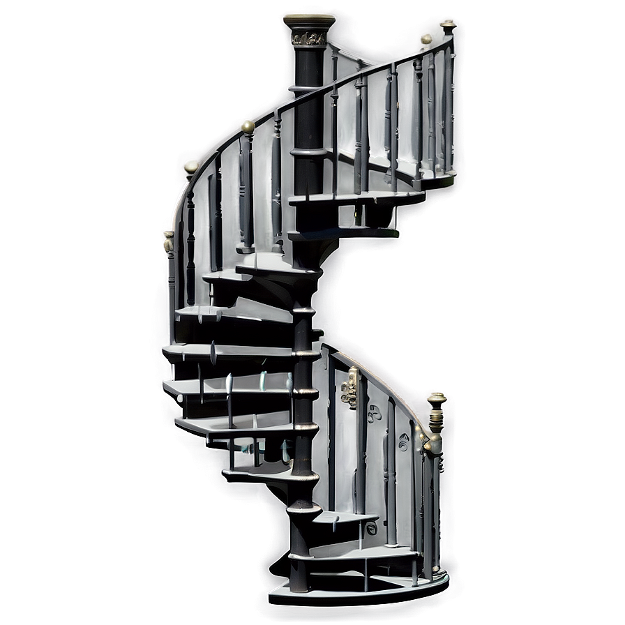 Antique Spiral Staircase Png Rat3 PNG