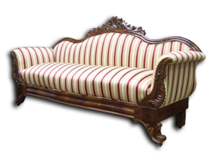 Antique Striped Sofa PNG