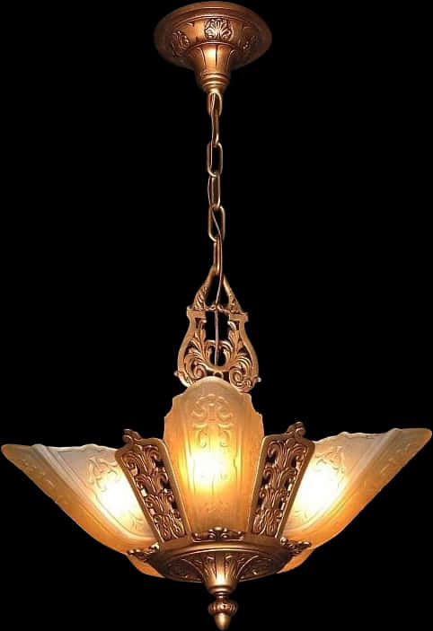 Antique Style Ceiling Light Fixture PNG