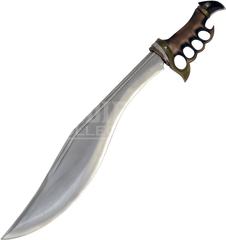 Antique Style Curved Dagger PNG