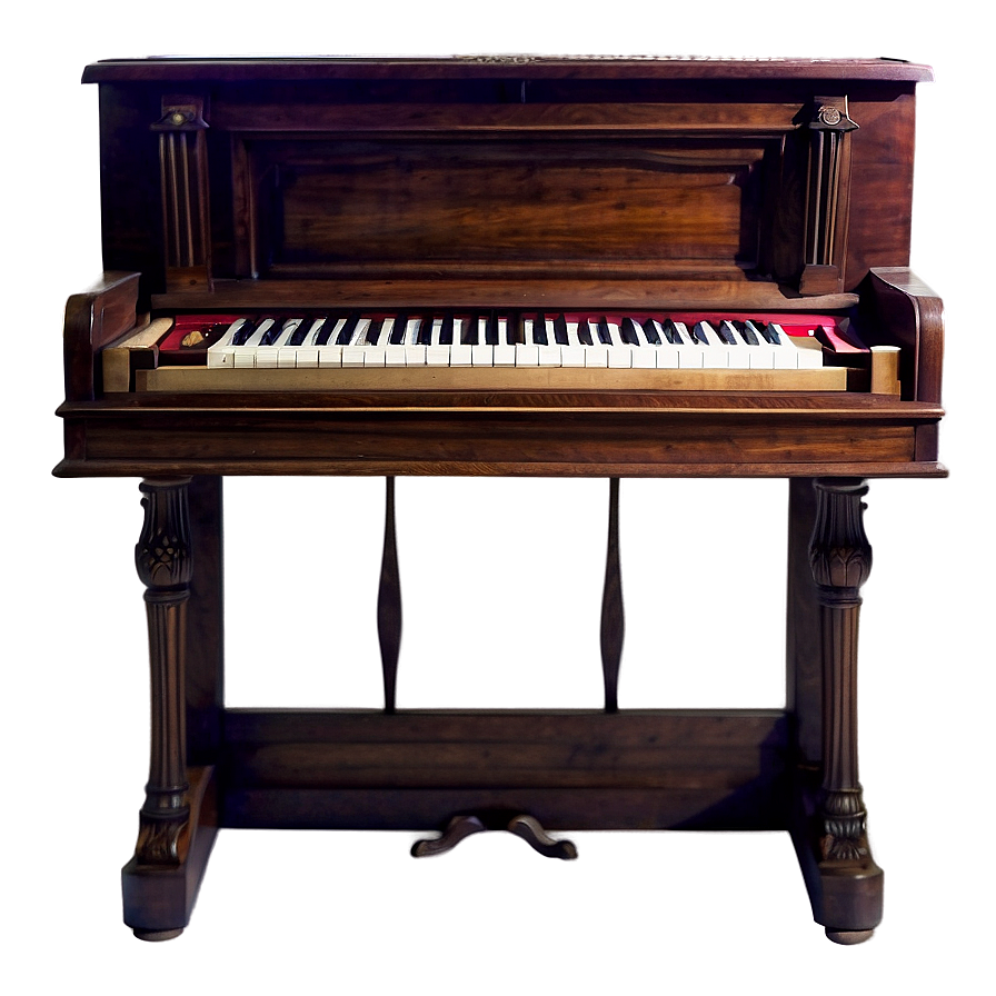 Antique Upright Piano Design Png 11 PNG